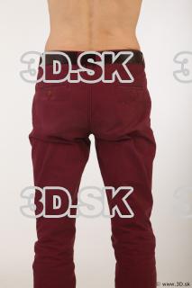 Thigh red trousers brown shoes of Sidney 0005